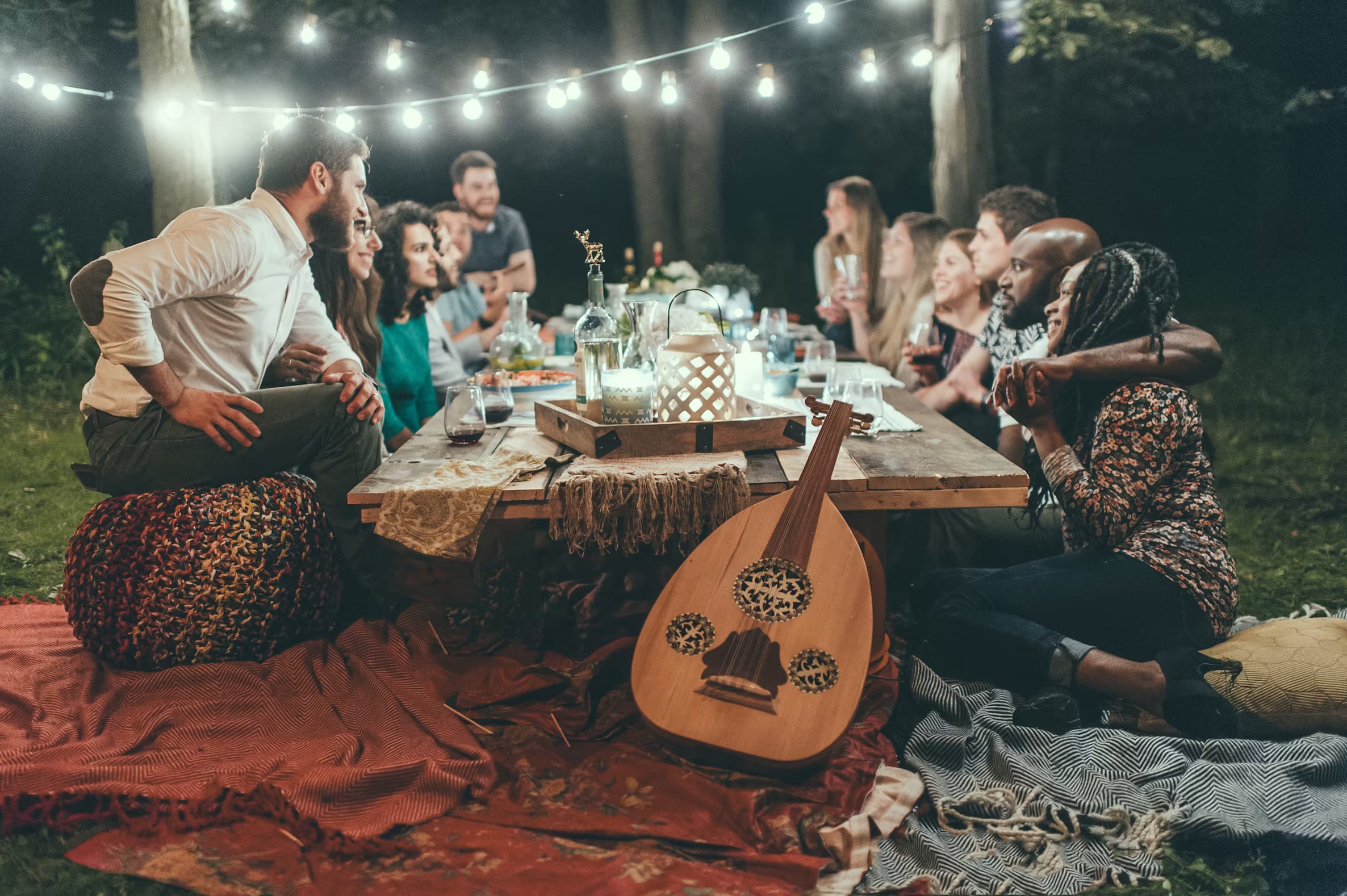 A gathering of people from the diaspora community